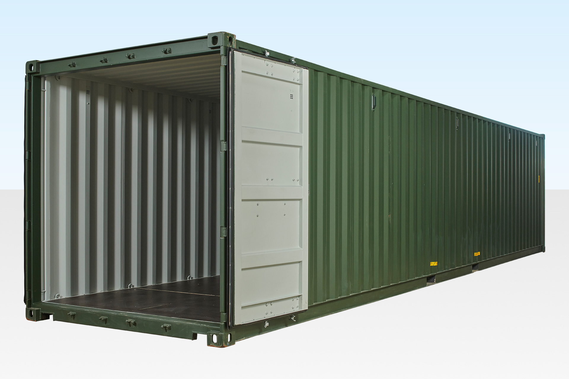 930-40ft-Container-Green-Doors-Open